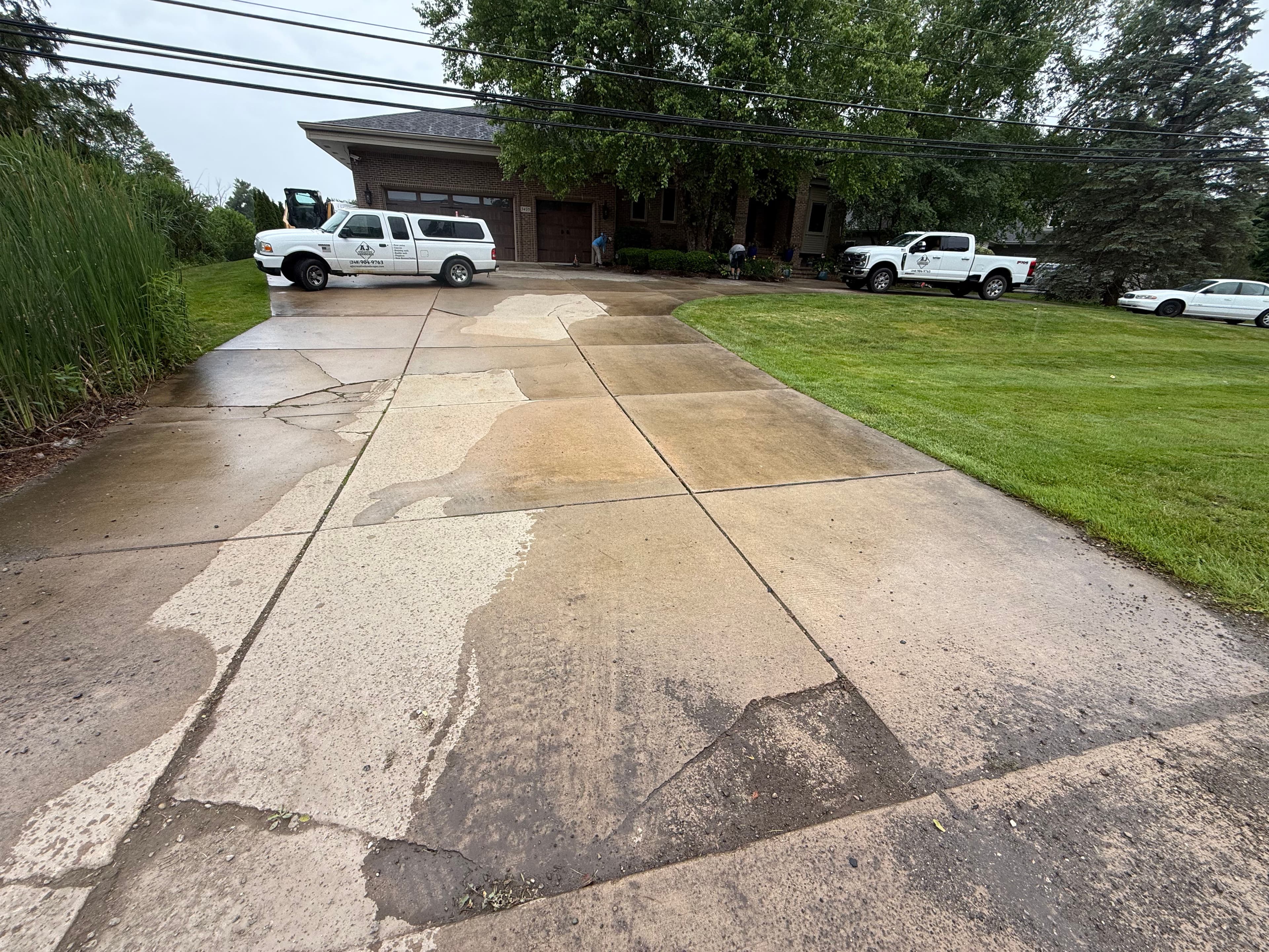 Project Cracked Concrete Driveway Gets a Full Paver Upgrade With Charcoal Border image